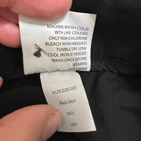 41 Hawthorn Becca Black Onyx Mid-Rise Flat Front Stretch Bootcut Trousers Size 4 - Picture 6 of 11